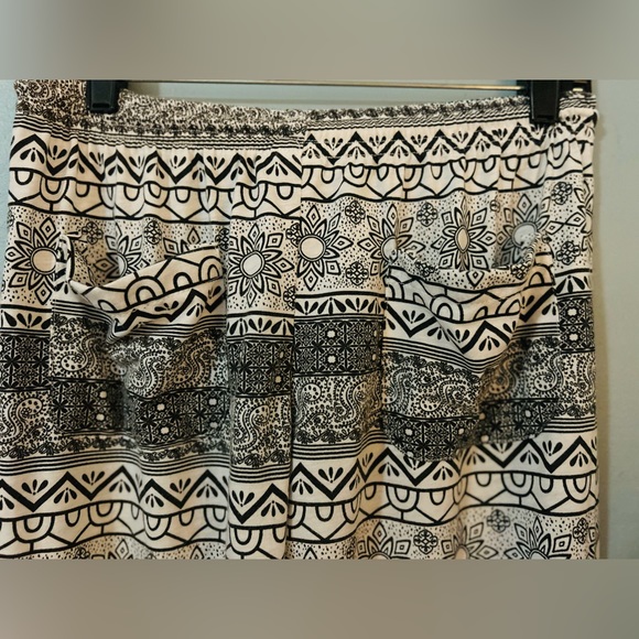 MR. BUHO COTTON NEW BOHO TRIABL PRINT PALAZZO PANTS - Picture 3 of 8